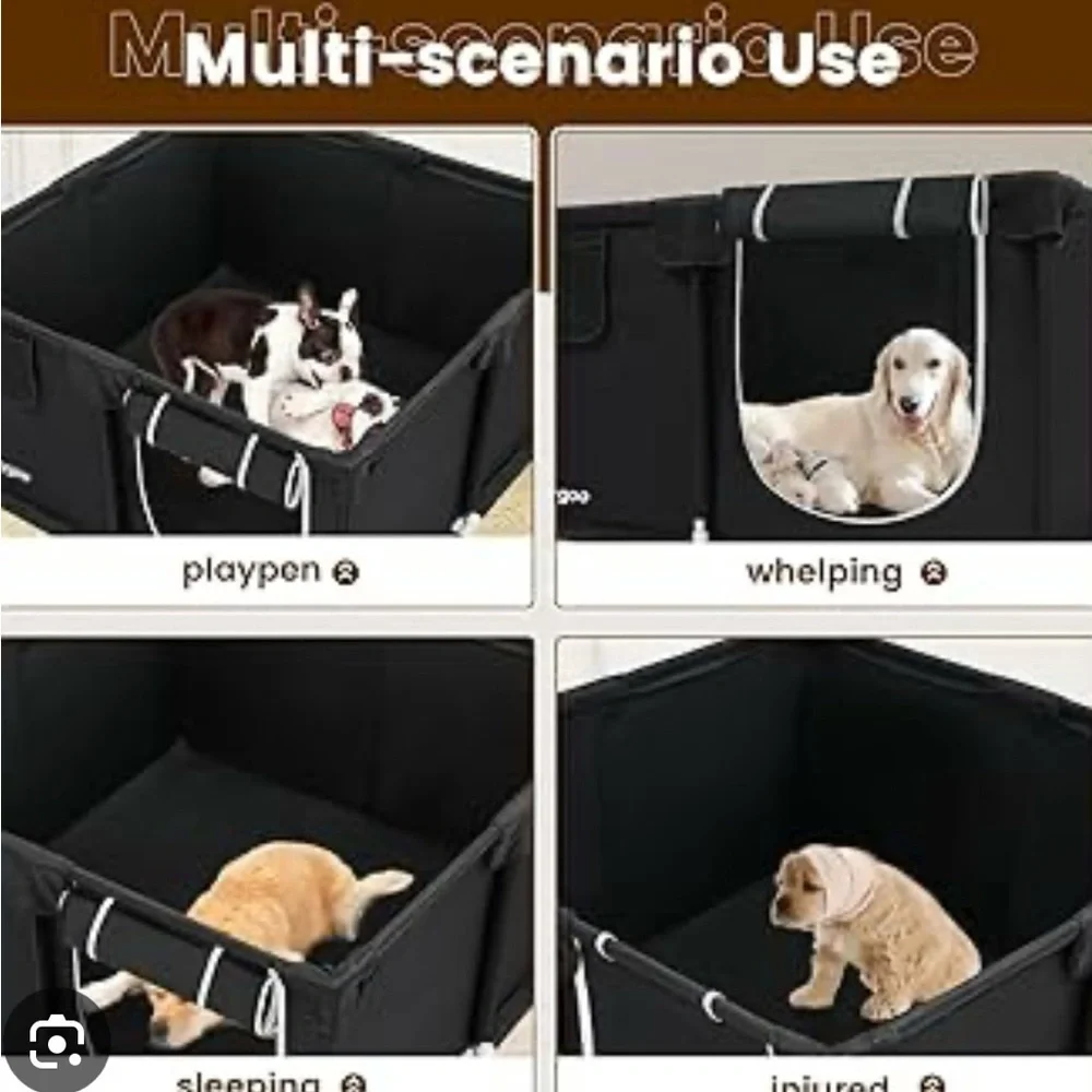 Black Collapsible Storage Bin